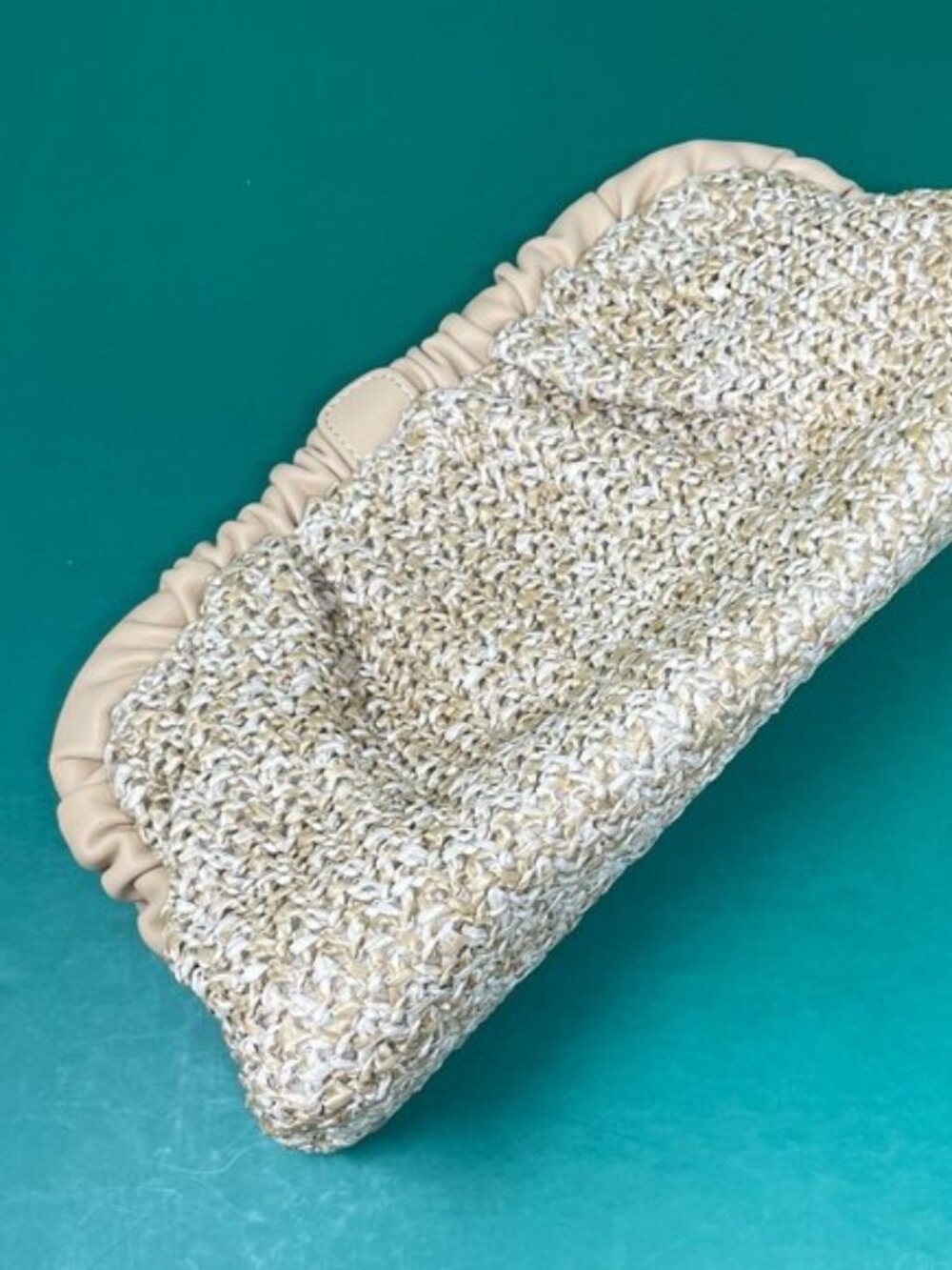 Olga Berg | Amalia Pleated Woven Clutch